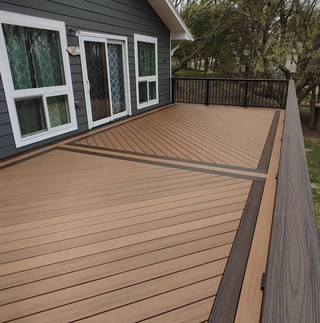 Custom composite deck build in Hamilton